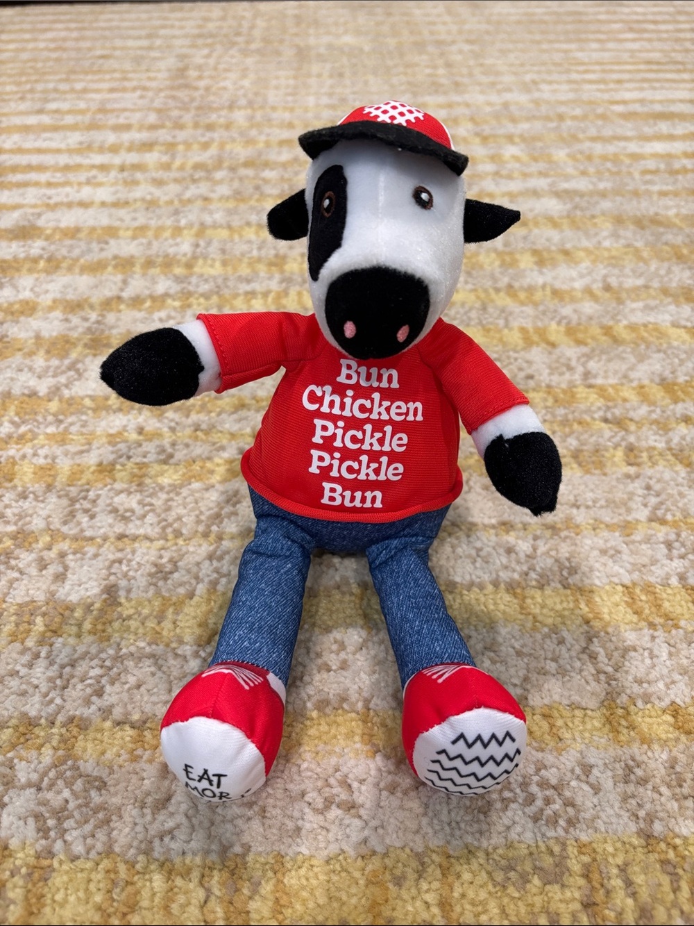 Chick-Fil-A Bun Chicken Pickle Pickle Bun Cow Plush stuffed animal CFA